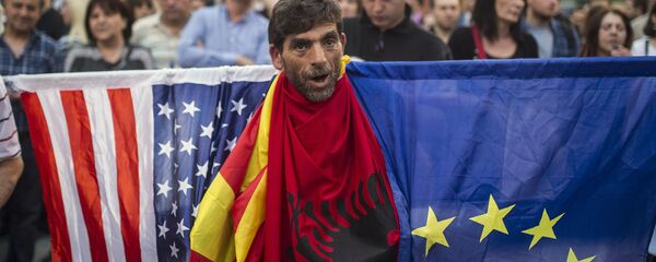 Протести у Скопљу, Македонија - Sputnik Србија