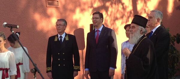 Амбасадор Русије Александар Вучић примио је у госте Александра Вучића, председника Србије Томислава Николића и патријарха Иринеја - Sputnik Србија