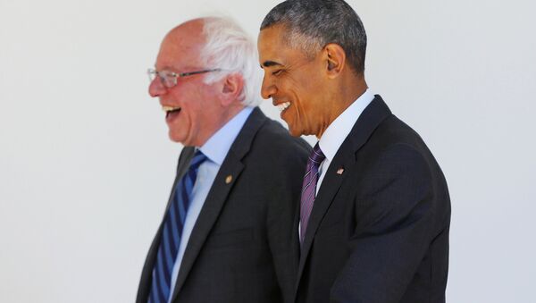 Barni Sanders i Barak Obama - Sputnik Srbija
