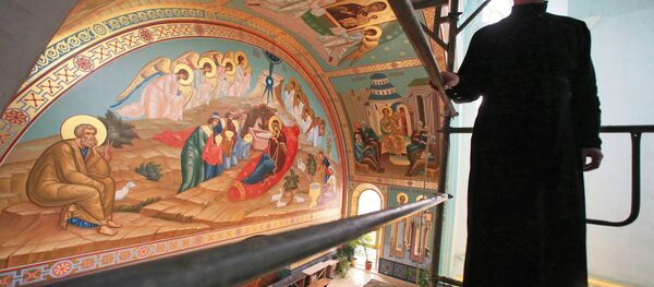 Фреска Христа спаситеља у Калињинграду - Sputnik Србија