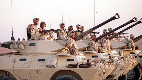 Војска Саудијске Арабије на борбеним возилима - Sputnik Србија