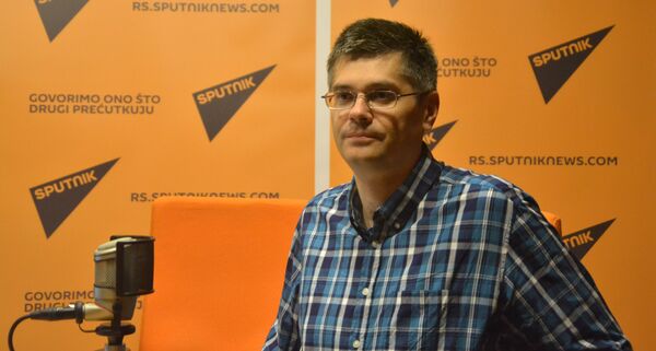 Александар Чортић у студију Спутњика Александар Чортић у студију Спутњика - Sputnik Србија