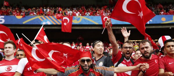 Навијачи Турске у Француској на ЕП 2016 - Sputnik Србија