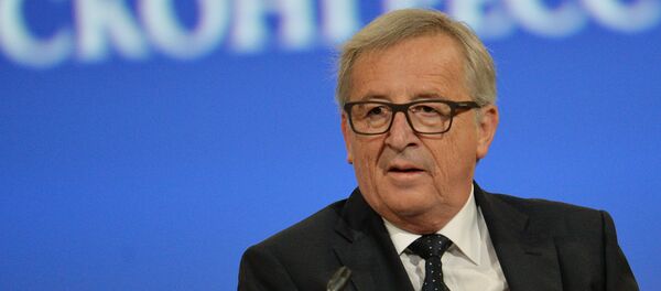 Predsednik Evropske komisije Žan-Klod Junker na svečanom otvaranju Peterburškog međunarodnog ekonomskog foruma - Sputnik Srbija