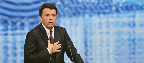 Италијански премијер Матео Ренци  на Међународном економском форуму у Санкт Петрбургу - Sputnik Србија