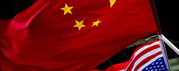 Zastave Kine i SAD - Sputnik Srbija