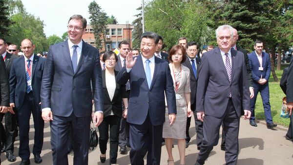 Кинески председник у посети Железари Смедерево - Sputnik Србија