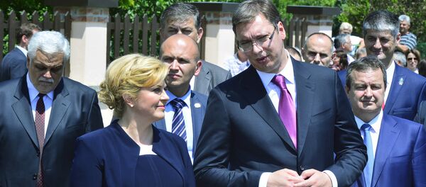 Колинда Грабар Китаровић и Александар Вучић Колинда Грабар Китаровић и Александар Вучић - Sputnik Србија