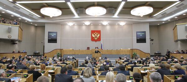 Predsednik Rusije Vladimir Putin u Državnoj Dumi - Sputnik Srbija