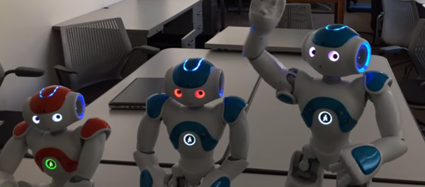 Три робота на Ранселер политехничком институту у Њујорку - Sputnik Србија