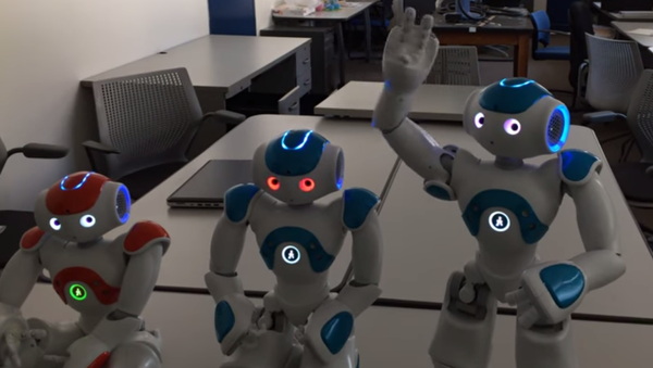 Три робота на Ранселер политехничком институту у Њујорку - Sputnik Србија