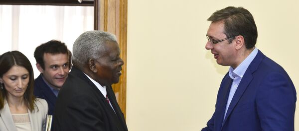 Премијер Александар Вучић примио је председника Народне скупштине Републике Кубе Хуаном Естебаном Ласом Хернандезом - Sputnik Србија