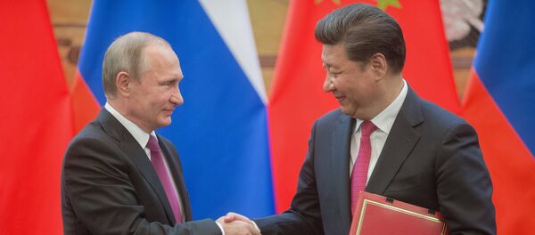 Председник Русије Владимир Путин у посети Кини са председником Кине Си Ђинпингом - Sputnik Србија