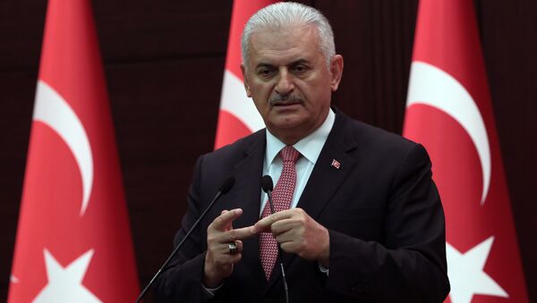 Премијер Турске Бинали Јилдирим на конференцији за медије у Анкари - Sputnik Србија