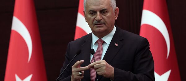 Премијер Турске Бинали Јилдирим на конференцији за медије у Анкари - Sputnik Србија
