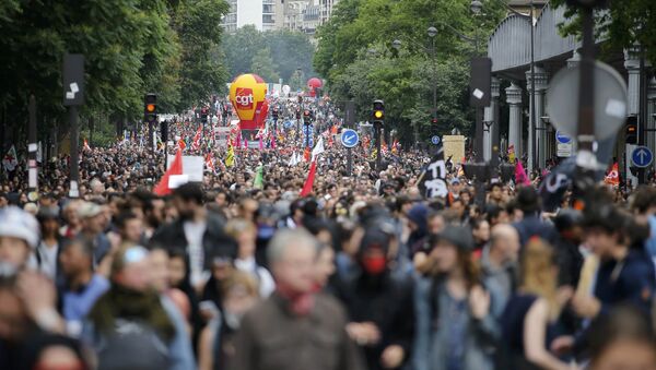 Протести у Паризу 28. јуна. 2016. год. - Sputnik Србија