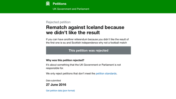 Petition to Replay England's European Football Championship Match Against Iceland. - Sputnik Србија