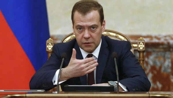 Премијер Русије Дмитриј Медведев на заседању Владе Русије - Sputnik Србија