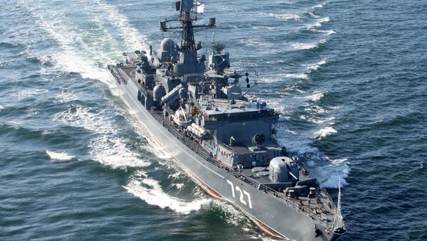 Ruski patrolni brod Jaroslav Mudri tokom vojnih manevara u Baltičkom moru - Sputnik Srbija