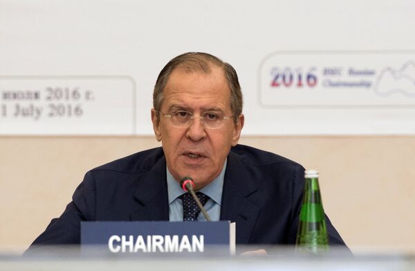 Министар иностраних послова Русије Сергеј Лавров на 34. састанку Савета министара иностраних послова земаља-чланица БСЕЦ у Сочију - Sputnik Србија