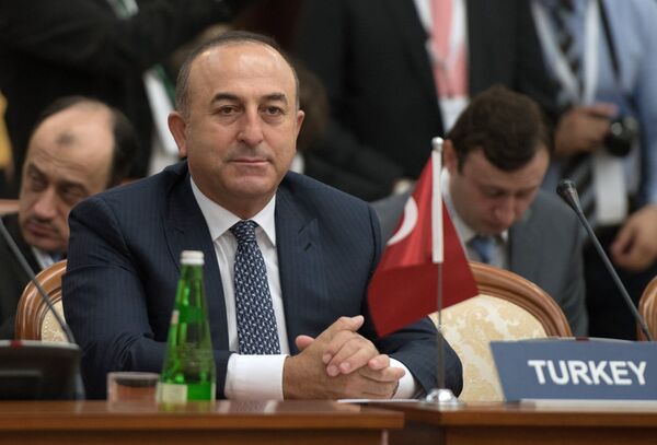  Турски министар иностраних послова Мевлут Чавушоглу на заседању Савета министара спољних послова земаља-чланица Организације за црноморску економску сарадњу у Сочију. - Sputnik Србија