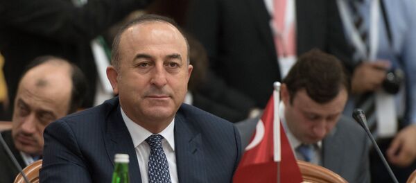 Турски министар иностраних послова Мевлут Чавушоглу на заседању Савета министара спољних послова земаља-чланица Организације за црноморску економску сарадњу у Сочију. - Sputnik Србија