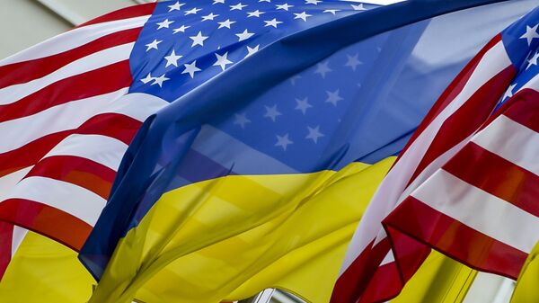 Заставе САД и Украјине - Sputnik Србија