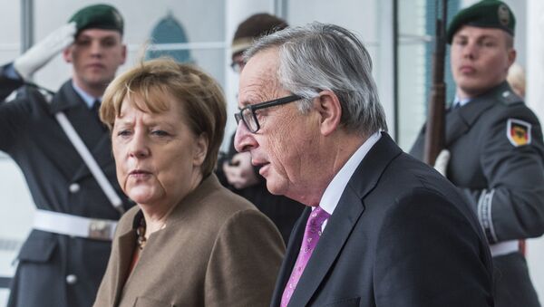 Angela Merkel i Žan-Klod Junker - Sputnik Srbija