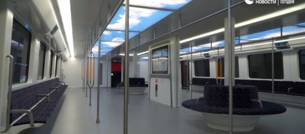 Унутрашњост аутобуса будућности Унутрашњост аутобуса будућности - Sputnik Србија