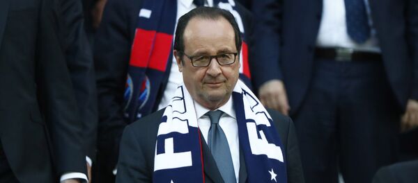 Франсоа Оланд, председник Француске на утакмици Француска - Немачка - Sputnik Србија