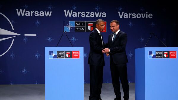 БАРАК Обама и Анджеј Дуда - Sputnik Србија