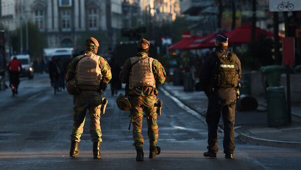 Белгијска војска и полиција на улицама Брисела - Sputnik Србија