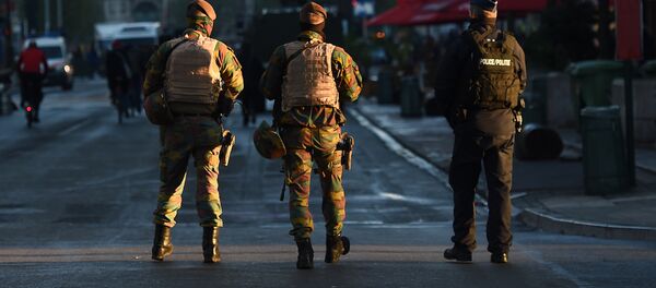 Белгијска војска и полиција на улицама Брисела - Sputnik Србија