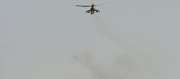 Хеликоптер Ми24 у близини Палмире - Sputnik Србија