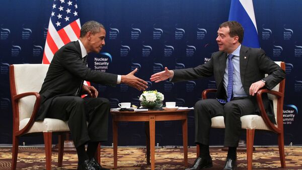 Барак Обама и Дмитриј Медведев - Sputnik Србија