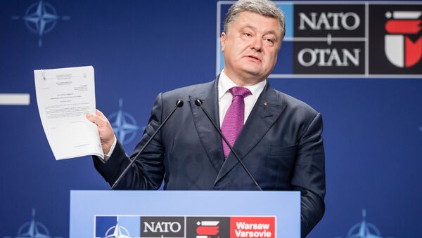 Украјински председник Петро Порошенко на НАТО самиту - Sputnik Србија