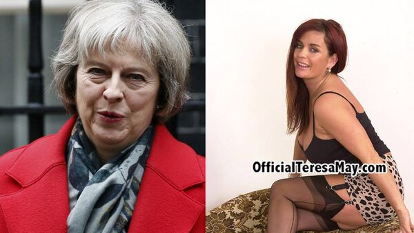 Buduća britanska premijerka Tereza Mej i zvezda porno industrije Tereza Mej - Sputnik Srbija