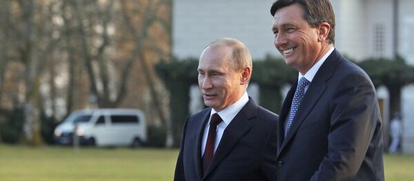 Borut Pahor i Vladimir Putin - Sputnik Srbija