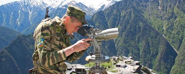 Руски граничар на дужности - Sputnik Србија