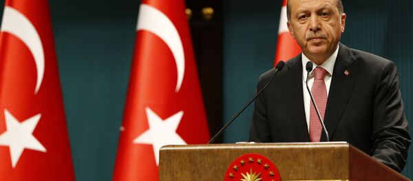 Председник Турске Реџеп Тајип Ердоган говори на конференцији за медије након Савета за националну безбедност у Анкари - Sputnik Србија