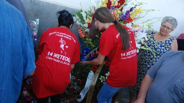 Kosovo i Metohija 23.7.2016.- Obeležavanje godišnjice ubistva 14 srpskih žetelaca u Starom Gracku kod Lipljana - Sputnik Srbija