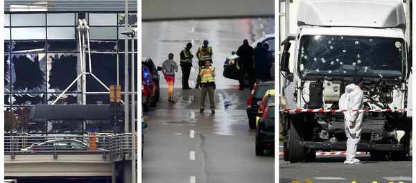 Teroristički napadi u Evropi 2016 godine - kolaž Teroristički napadi u Evropi 2016 godine - kolaž - Sputnik Srbija