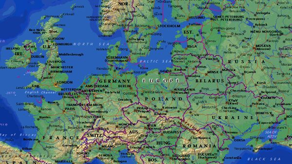 Karta Evrope - Sputnik Srbija