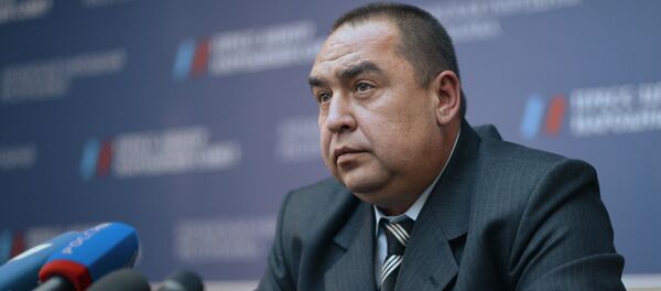 Премијер Луганске Народне Републике Игор Плотњицки говори на конференцији за штампу у Луганску. - Sputnik Србија