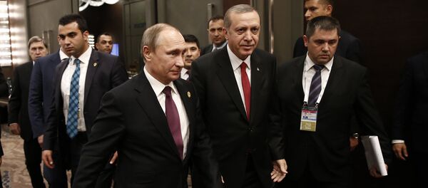 Владимир Путин и Реџеп Тајип Ердоган - Sputnik Србија