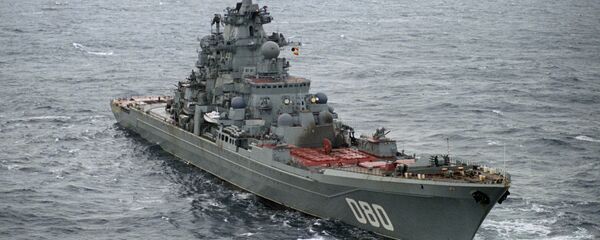 Teška nuklearna raketna krstarica Admiral Nahimov u Barencovom moru. - Sputnik Srbija
