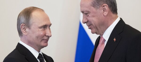 Predsednici Rusije i Turske Vladimir Putin i Redžep Tajip Erdogan - Sputnik Srbija