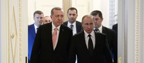 Састанак председника Русије и Турске Владимира Путина и Реџепа Тајипа Ердогана у Санкт Петербургу Састанак председника Русије и Турске Владимира Путина и Реџепа Тајипа Ердогана у Санкт Петербургу - Sputnik Србија