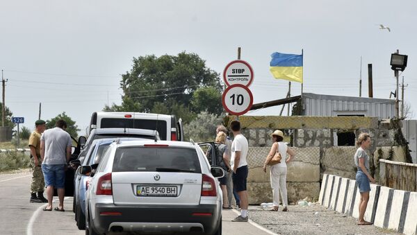 Kontrolni punkt na rusko-ukrajinskoj granici. - Sputnik Srbija
