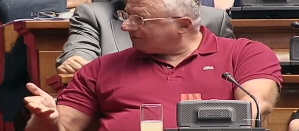 Vojislav Šešelj u Skupštini Vojislav Šešelj u Skupštini - Sputnik Srbija